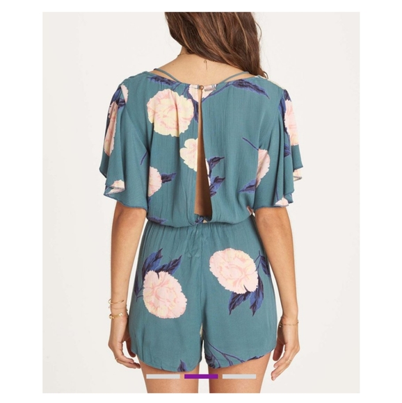 Billabong Sugar Pine Strap Up romper small new - Picture 3 of 3